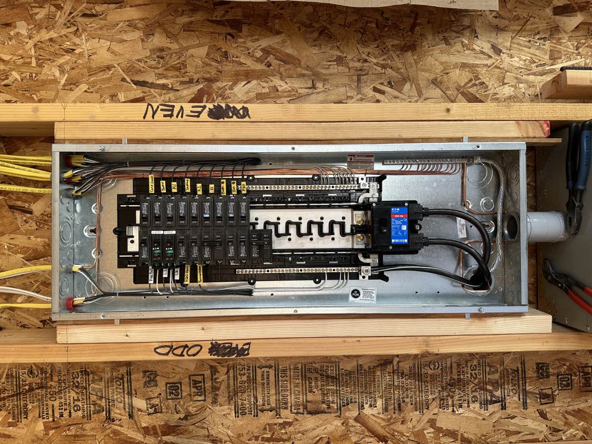 Electrical panel upgrade with every circuit neatly labeled, installed by Keif Electric in Atascadero, CA